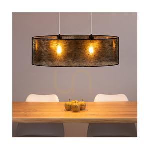 Závesné svietidlo Nevoa 2xE27 Max. 40 W, čierny kov / priehľadný PVC kábel / čierne tienidlo, 80 cm small 6