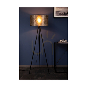 Stojaca lampa Nevoa 1xE27 Max. 40 W, čierny kov / čierny PVC kábel / čierny tienidlo Ø 50 cm small 2