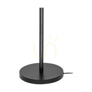 Stojaca lampa Nevoa 1xE27 Max. 40 W, čierny kov / čierny PVC kábel / čierno-zlatý-strieborný tienidlo, Ø 55 cm small 2