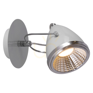 Nástenná svietidlo Oliver, obsahuje 1x LED žiarovku GU10 (max.. 6 W), biela/chrómová kovová, 21 cm small 1