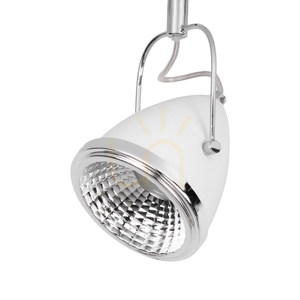 Stropné svietidlo Oliver, vrátane 3 LED žiaroviek GU10, Max. 6 W, biela/chrómová kovová, 53 cm small 2