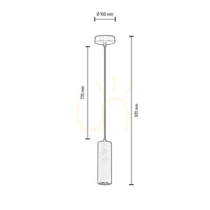 Závesné svietidlo v tvare rúrky, obsahuje 1x LED žiarovku GU10 (max.. 5 W), bukové a orechové drevo / čierny kov / čierny PVC kábel, Ø 10 cm small 3
