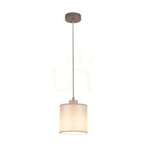 Závesné svietidlo Prata, 1xE27, Max. 25 W, sivý kov / priehľadný PVC kábel / strieborné tienidlo, Ø 15 cm small 1