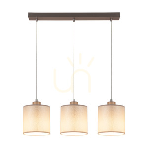 Závesné svietidlo Prata, 3xE27, Max. 25 W, sivý kov / priehľadný PVC kábel / strieborné tienidlo, 52 cm small 1