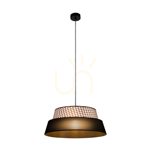 Závesné svietidlo „Preto Pepito“, 1xE27, Max. 60 W, čierny kov / čierny opletený kábel / čierne tienidlo typu „Pepitka“, Ø 50 cm small 3