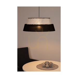 Závesné svietidlo „Preto Pepito“, 1xE27, Max. 60 W, čierny kov / čierny opletený kábel / čierne tienidlo typu „Pepitka“, Ø 50 cm small 5