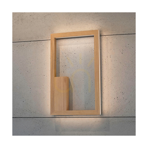 Nástenná svietidlo Ramme „In&amp;Out“, 1xLED, 3000 K, 28 W, olejovaný dub, s dotykovým stmievačom, 32 cm small 2