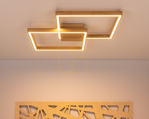 Stropné svietidlo Ramme, 1xLED, 3000 K, 48 W, olejovaný dub, s diaľkovým ovládaním, 64 cm small 3