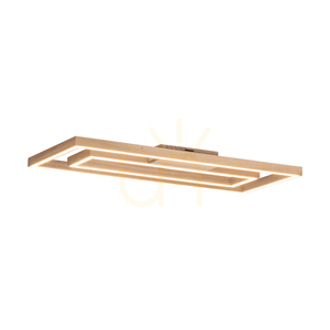 Stropné svietidlo Ramme, 2xLED, 3000 K, 57 W, olejovaný dub, 83 cm small 6
