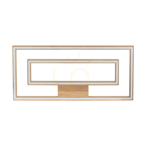 Stropné svietidlo Ramme, 2xLED, 3000 K, 57 W, olejovaný dub, 83 cm small 0
