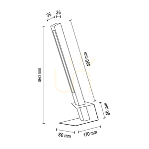 Stolná lampa Rapid, 1xLED, 3000 K, 4,5 W, olejovaný dub/čierny kov/čierny PVC kábel (23 cm) small 4