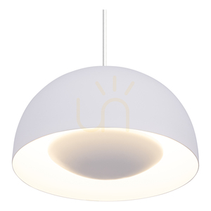 Závesné svietidlo Ray, obsahuje 1x LED 3000 K 10 W, biely kov/priehľadný PVC kábel, Ø 25,5 cm small 1