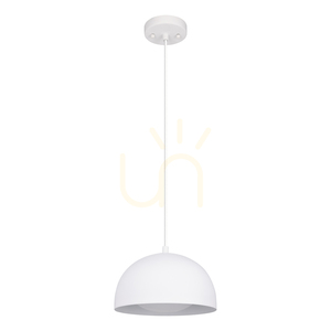 Závesné svietidlo Ray, obsahuje 1x LED 3000 K 10 W, biely kov/priehľadný PVC kábel, Ø 25,5 cm small 0