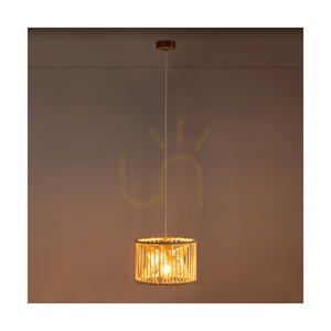 Závesné svietidlo Reve, 1xE27, Max. 15 W LED, olejovaný dub/prírodná farba, opletený kábel/krémovo sfarbená opletená bavlnená šnúra, Ø 30 cm small 2