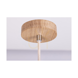 Závesné svietidlo Reve, 1xE27, Max. 15 W LED, olejovaný dub/prírodná farba, opletený kábel/krémovo sfarbená opletená bavlnená šnúra, Ø 40 cm small 3