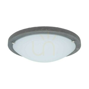Stropné svietidlo Rocky, 1xLED, 2700 K, 18 W, betónovo šedé/biele sklenené tienidlo, Ø 45 cm small 0