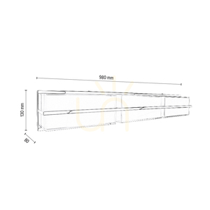 Nástenná lampa Sally Wall, vrátane LED žiarovky 3000 K, 30 W, chrómový kov/biely sklenený tienidlo, 98 cm small 2