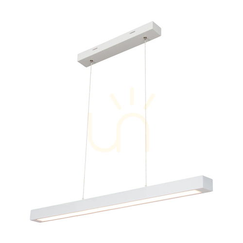 Skontrolujte Malé závesné svietidlo 2xLED 3000K 22,5 W, biele bukové drevo / priehľadný PVC kábel s dotykovým stmievačom, 80 cm