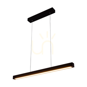 Malé závesné svietidlo 2xLED 3000K 22,5 W, bukové a orechové drevo / priehľadný PVC kábel s dotykovým stmievačom, 80 cm small 1