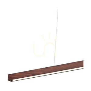 Závesné svietidlo Smal 2xLED 3000K 34,5 W, bukové a orechové drevo / priehľadný PVC kábel s dotykovým stmievačom, 120 cm small 1