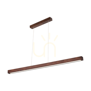 Závesné svietidlo Smal 2xLED 3000K 34,5 W, bukové a orechové drevo / priehľadný PVC kábel s dotykovým stmievačom, 120 cm small 0