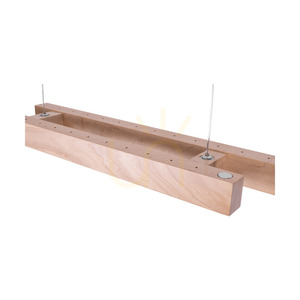 Malé dvojité závesné svietidlo 2xLED 3000K 22,5 W, breza/priehľadný PVC kábel s dotykovým stmievačom, 120 cm small 2
