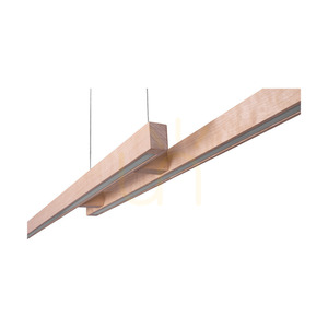 Malé dvojité závesné svietidlo 2xLED 3000K 28,5 W, breza/čierny kov/priehľadný PVC kábel s dotykovým stmievačom, 150 cm small 2