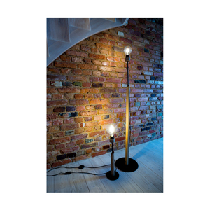 Stojaca lampa Solange, 1xE27, Max. 60 W, olejovaný dub/čierny kov/čierny opletený kábel, Ø 30 cm small 4