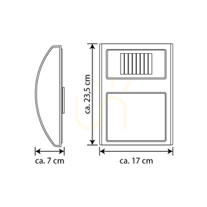 Solárna nástenná svietidlo s číslom domu, obsahuje 3 LED diódy po 0,1 W, saténový kov / biely a čierny plast, IP44, 17 cm small 2
