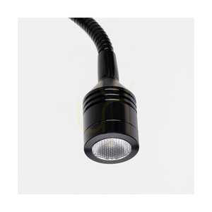 Nástenné svietidlo Britop Sonar 5732976 E27 s LED lampičkou, buk v orechovom odtieni, čierne tienidlo 22 cm small 2