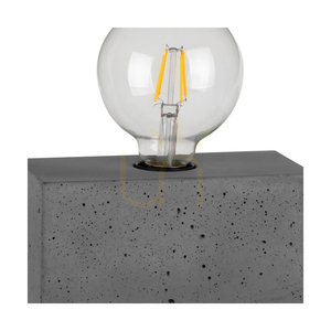Stolná lampa Strong Double, 1xE27, Max. 25 W, betónovo šedá/čierna, PVC kábel 18 cm small 1
