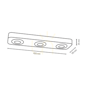 Stropné svietidlo Sunniva, obsahuje 3x LED 3000 K 5 W, bukové a orechové drevo / saténový kov, 42 cm small 2