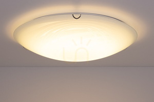 Stropné svietidlo Sydney, obsahuje 1x LED 2700 K 30 W, chrómový kov/biely sklenený tienidlo, Ø 50 cm small 3