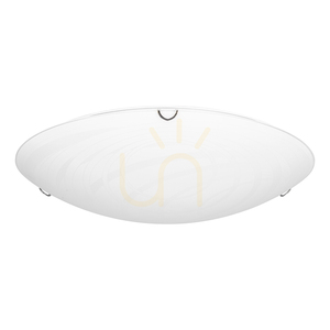 Stropné svietidlo Sydney, obsahuje 1x LED 2700 K 30 W, chrómový kov/biely sklenený tienidlo, Ø 50 cm small 0