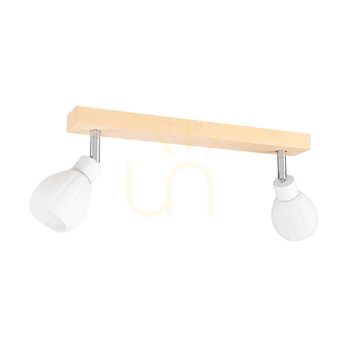 Skontrolujte Stropné svietidlo Talea, vrátane 2 LED žiaroviek G9 (max.. 3 W), breza/biely kov/biely sklenený tienidlo, 39 cm