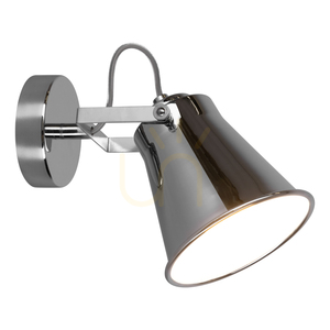 Nástenná svietidlo Tekla, 1xE27, Max. 60 W, chrómovaný kov, 17 cm small 1