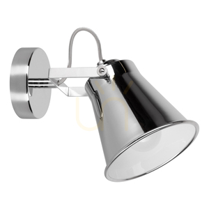 Nástenná svietidlo Tekla, 1xE27, Max. 60 W, chrómovaný kov, 17 cm small 0