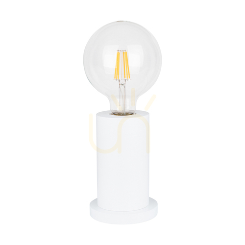 Skontrolujte Stolná lampa Tasse, 1xE27, Max. 25 W, biele bukové drevo, priehľadný PVC kábel, Ø 10 cm