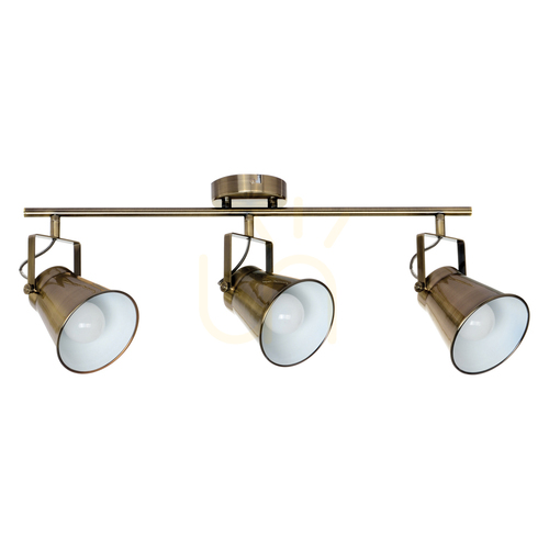Skontrolujte Stropné svietidlo Tekla, 3xE27, Max. 60 W, kovová patina, 74 cm