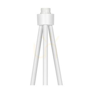Stojacie svietidlo s trojnožkou, 1xE27, Max. 40 W, biely kov / priehľadný PVC kábel / čierne tienidlo, Ø 50 cm small 1