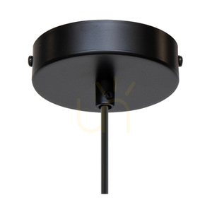 Závesné svietidlo Trigonon, 1xE27, Max. 60 W, breza/čierny kov/čierny PVC kábel, 42 cm small 1