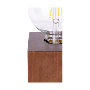 Stolná lampa Trongo, 1xE27, Max. 25 W, bukové a orechové drevo, čierny PVC kábel, 10 cm small 3