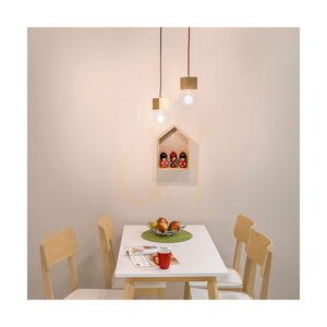 Závesné svietidlo Trongo Square, 1xE27, Max. 60 W, olejovaný dub/antracit, opletený kábel 10 cm small 3