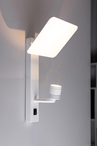 Nástenná svietidlo Turid, 1xLED, 3100 K, 3 W, biely kov, 16 cm small 1