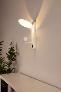 Nástenná svietidlo Turid, 1xLED, 3100 K, 3 W, biely kov, 16 cm small 1