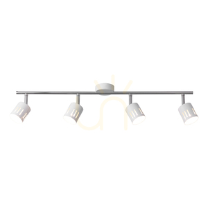 Stropné svietidlo Ulrika, 4xG9, Max. 28 W, chróm/biely kov, 82 cm small 1