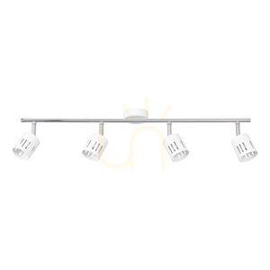 Stropné svietidlo Ulrika, 4xG9, Max. 28 W, chróm/biely kov, 82 cm small 0