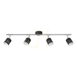 Stropné svietidlo Ulrika, 4xG9, Max. 28 W, chróm/čierny kov, 82 cm small 0