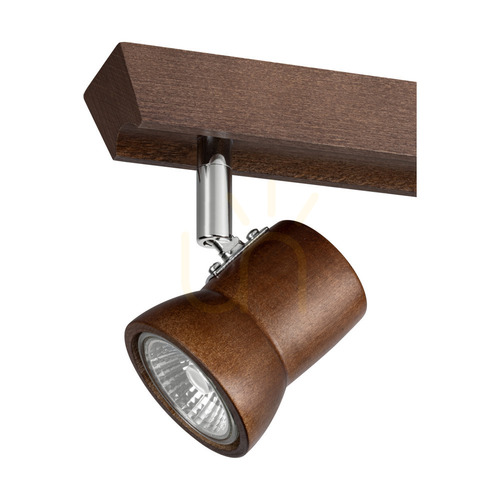 Skontrolujte Stropné bodové svietidlo Spot Light Venla 2434276, 2×GU10, bukové drevo v orechovej farbe, 29 cm