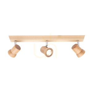 Stropné svietidlo Venla, obsahuje 3 pätice GU10, max.. 5 W, breza/chróm, 49 cm small 1